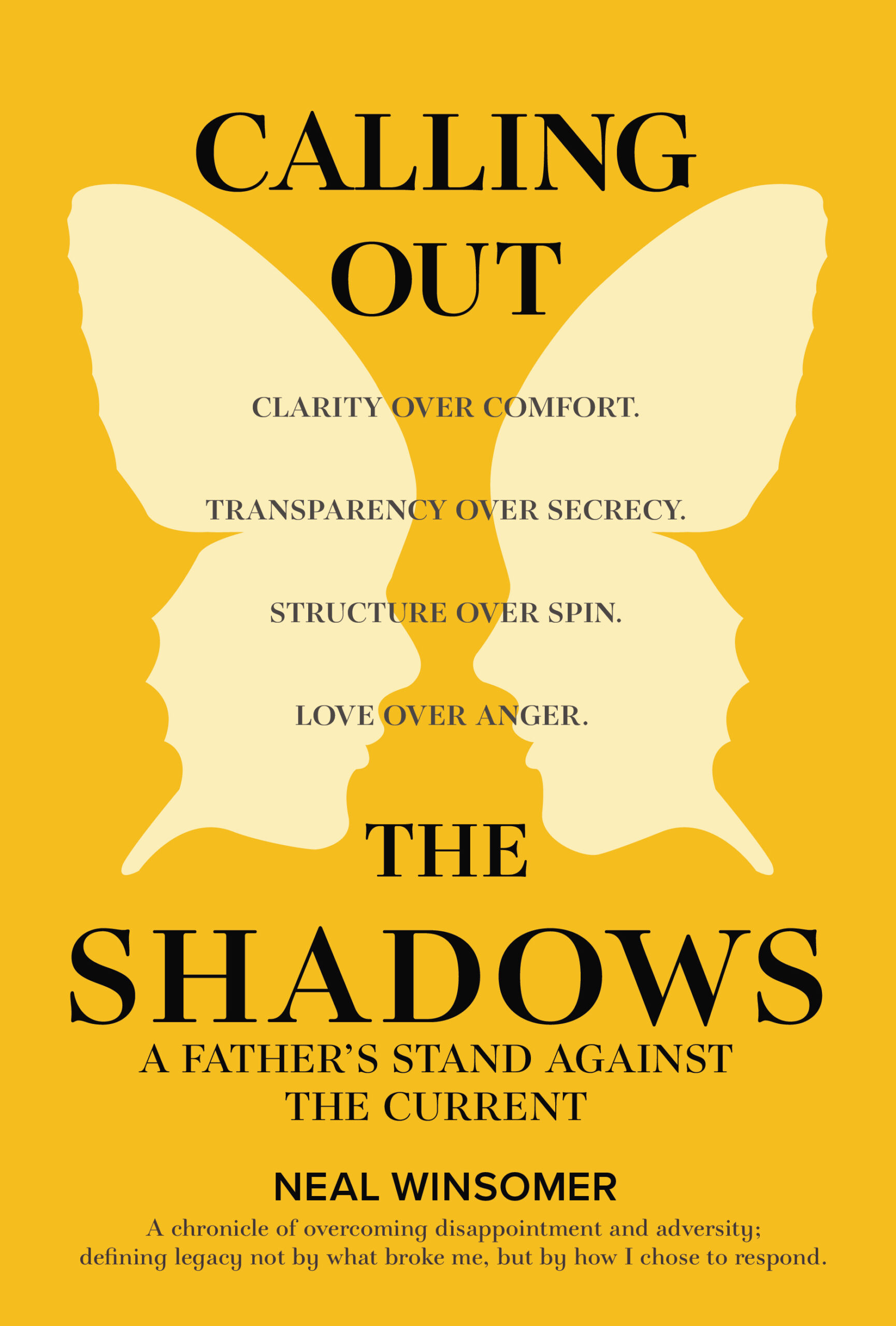 Calling Out the Shadows book cover by Neal Winsomer